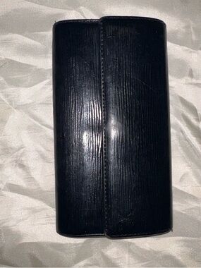 Louis Vuitton Black Epi Leather Long Wallet